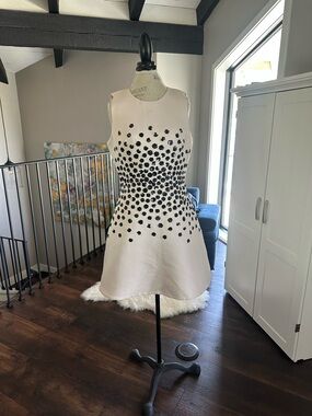 kate spade blush pink sleeveless dress with gold zipper